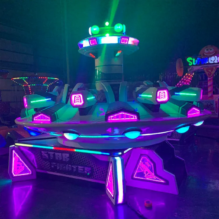 Attractive amusement park rides theme park space speed flying car ride amusement rides for kids