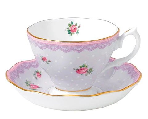 High quality new european eco-friendly fine bone china hotel coffee cup set for flower gold decoration
