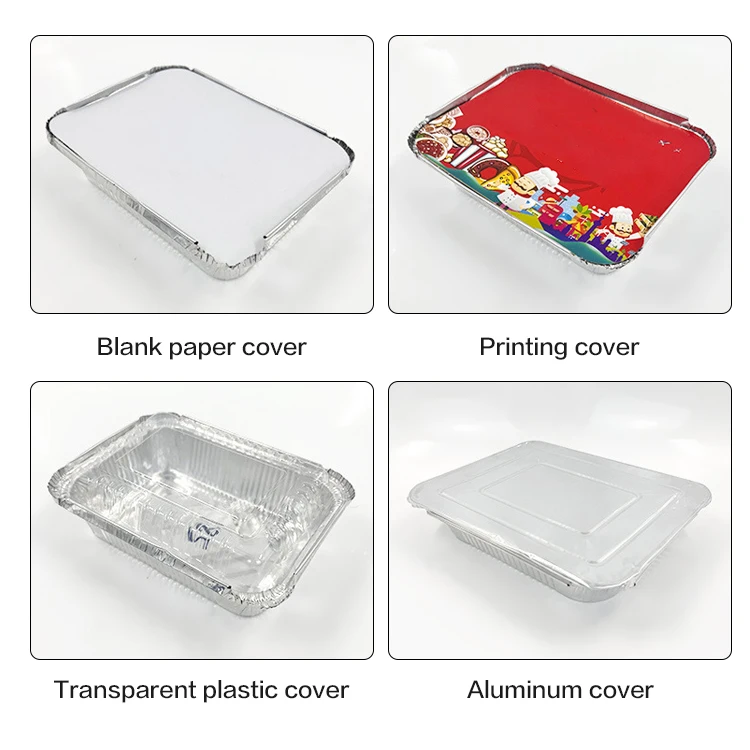 Manufacturer Disposable Aluminum Foil Take Away Food Boxes Aluminium Fod Container Foil