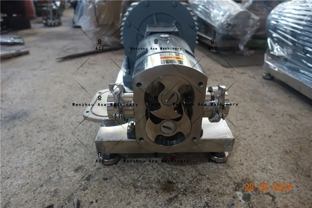 Ace Stainless Steel Filling Metering Lobe Pump Special Transfer Rotor Pump For Food Industry