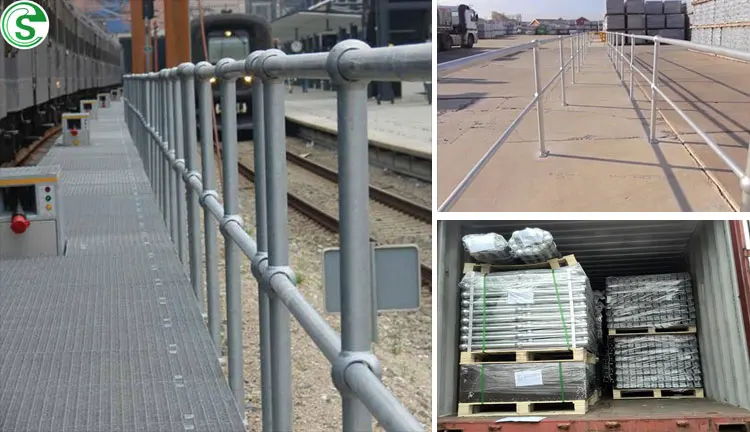 Wholesale Excellent Quality Iron Ball Joint Handrail Steel Post Stanchions galvanized stanchion