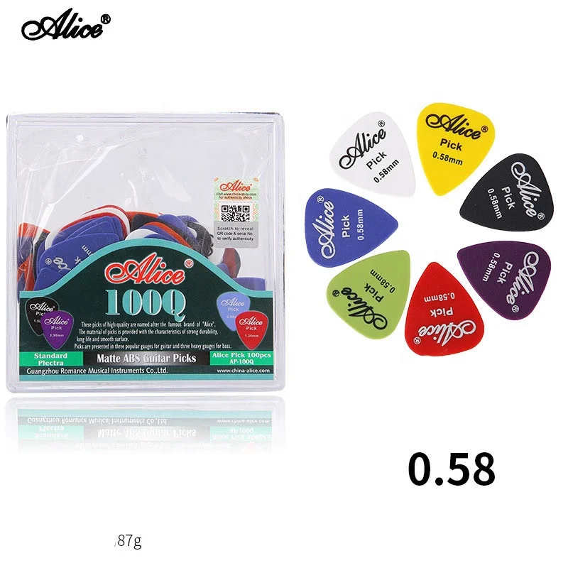Alice Pick Set Sailulu ABS Matte Box Wholesale Specification 0.46 0.71 0.81 0.96 1.2 1.5 strings instruments accessories