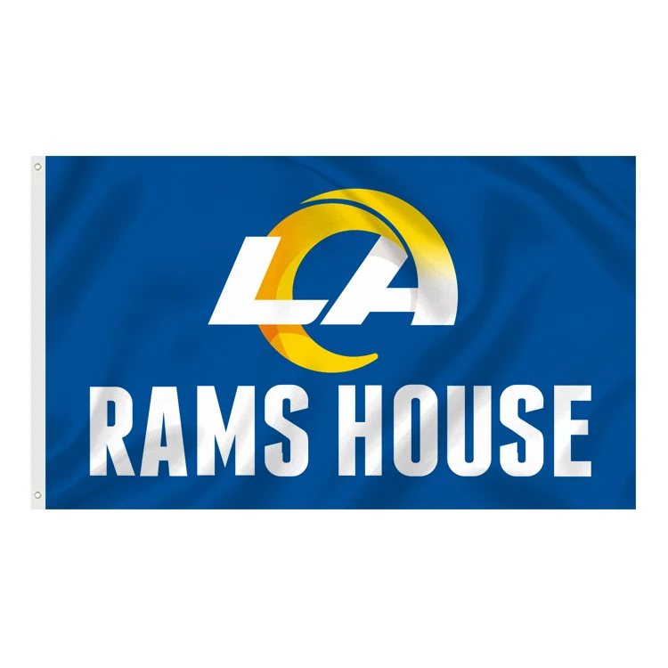 Nfl Team Football Banner Custom 3x5ft Nfl Flags Team RAMS Football Flag Los Angeles Rams Flags