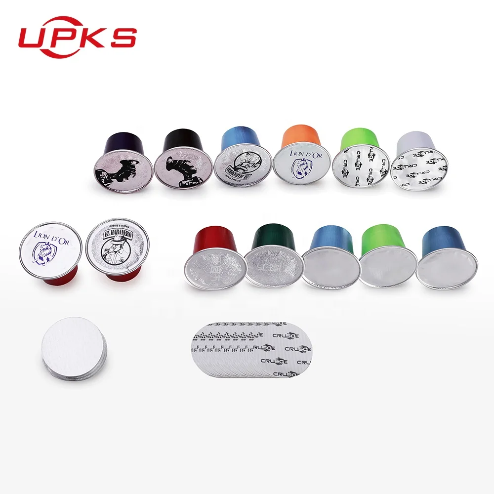 16 kinds of color coffee capsules manufacturers custom 15ml empty aluminum foil coffee capsules with hot seal foil cover