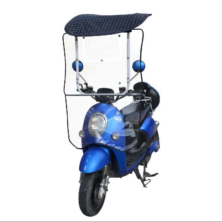 Wholesale windproof durable and strong promotional Scooter electric bike motorcycle rain umbrella