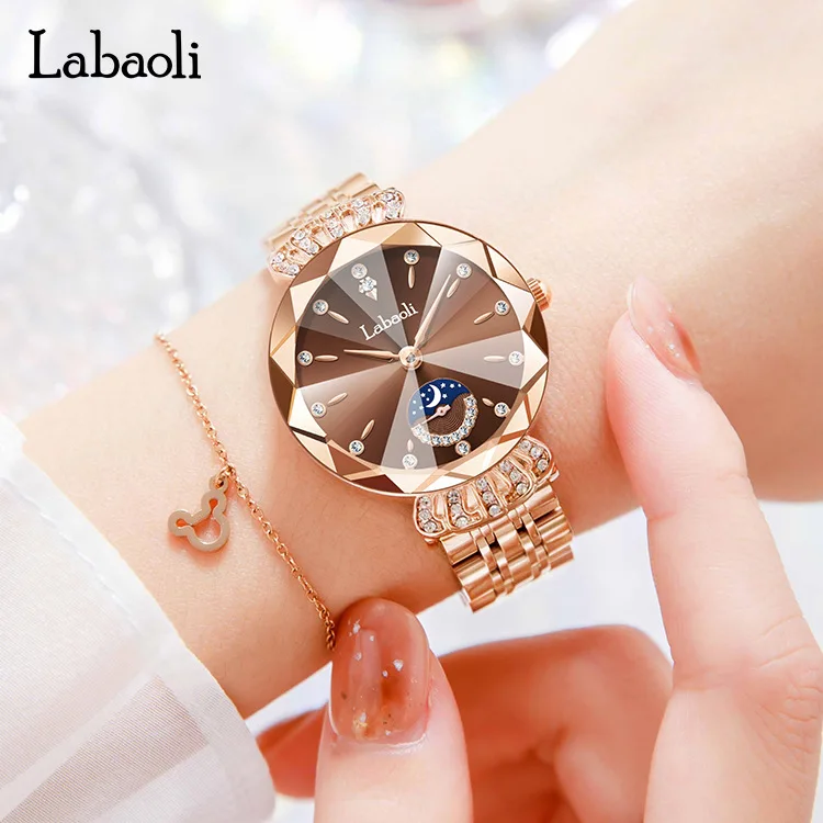 Labaoli women watch live burst diamond encrusted lady Petite Seconde watch light luxury niche fashion waterproof quartz watch