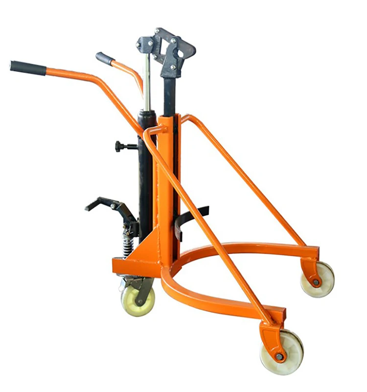 350kg pedal type hydraulic oil bucket carrier oil bucket truck oil bucket lifting truck drum trolleys