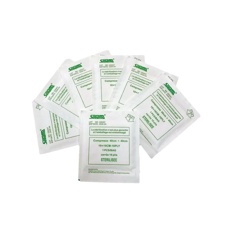 Оптовая продажа, Медицинские Марлевые тампоны зеленого цвета, марлевые салфетки, рентгеновские снимки