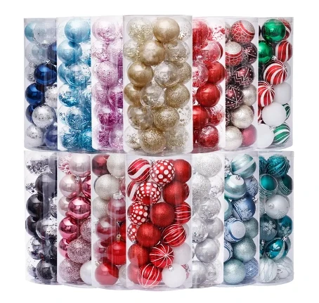 Classic Shatterproof OEM ODM High quality Christmas tree Balls decoration for Xmas Holiday