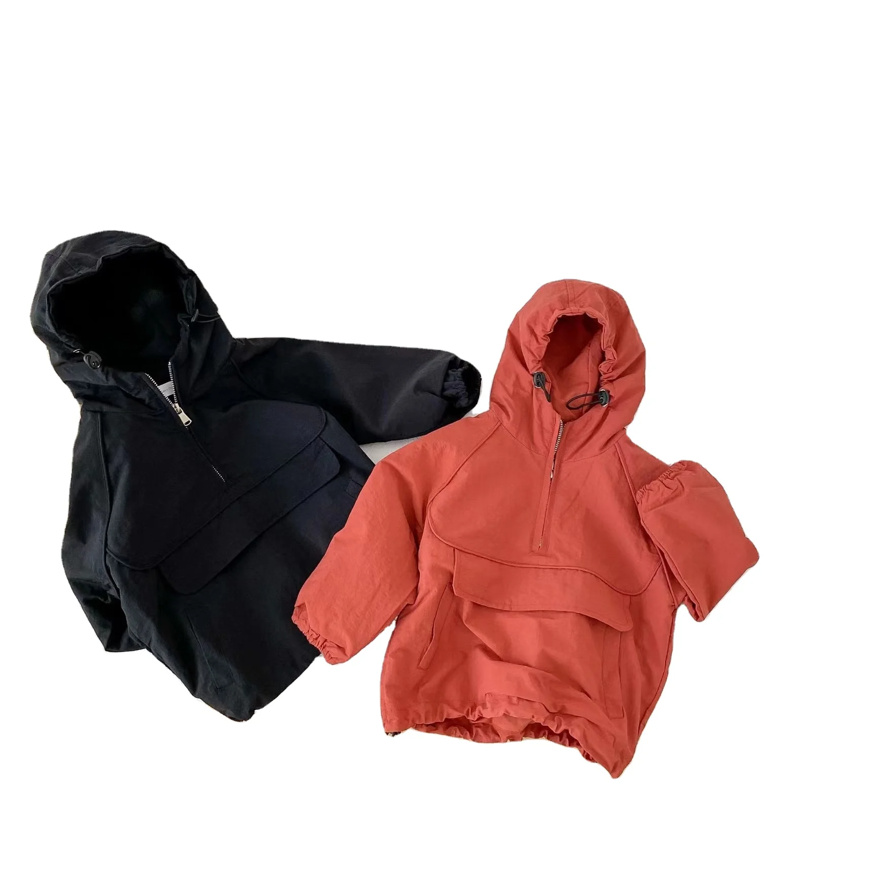 Newest Fashions Kids Boys Windbreaker Autumn Winter Children Hoodie Jacket Zipper Elastic Sports Windproof Kids Girls Coat