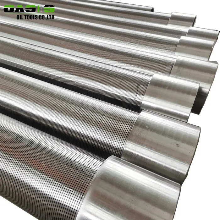 API STC thread end wire wrapped continuous slot Johnson water well screens pipe