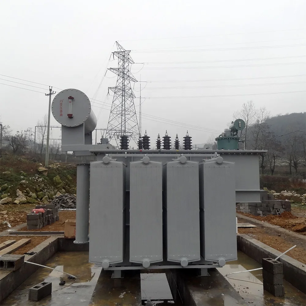 High quality 33 kv three phase electric power high voltage oil immersed transformer