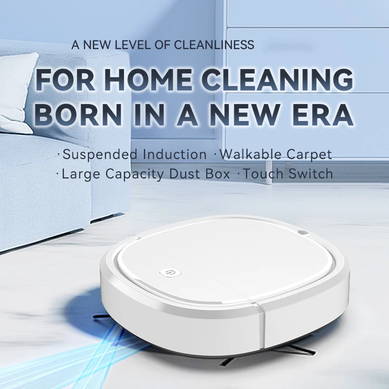 Smart Touch Switch Automatic Cleaning Robot Intelligence Overhang Induction Robot Vacuum Cleaner 1500PA house cleaning robot