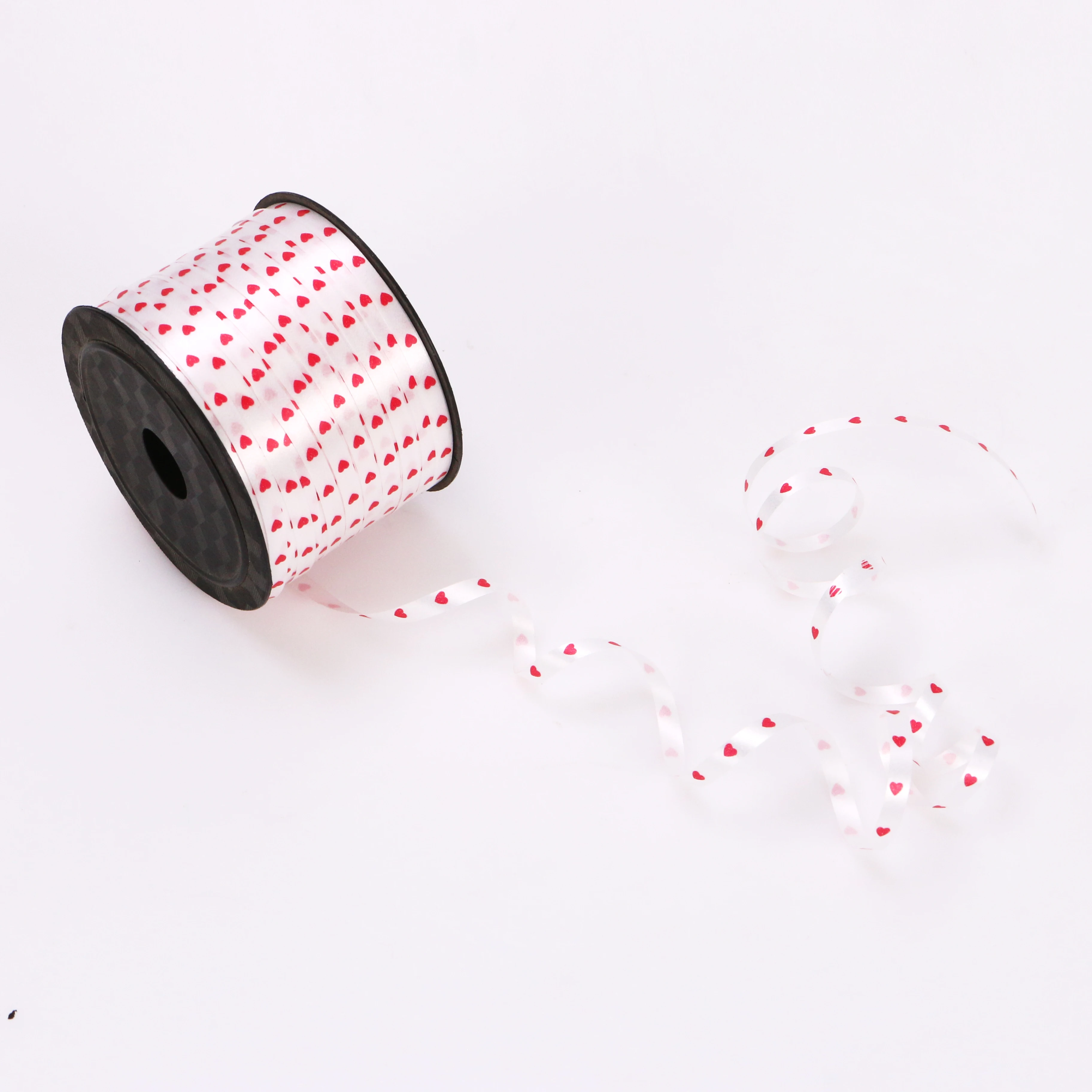 017 Cheap wedding party crimped ballon curling ribbon short core printed balloon ribbon decorations