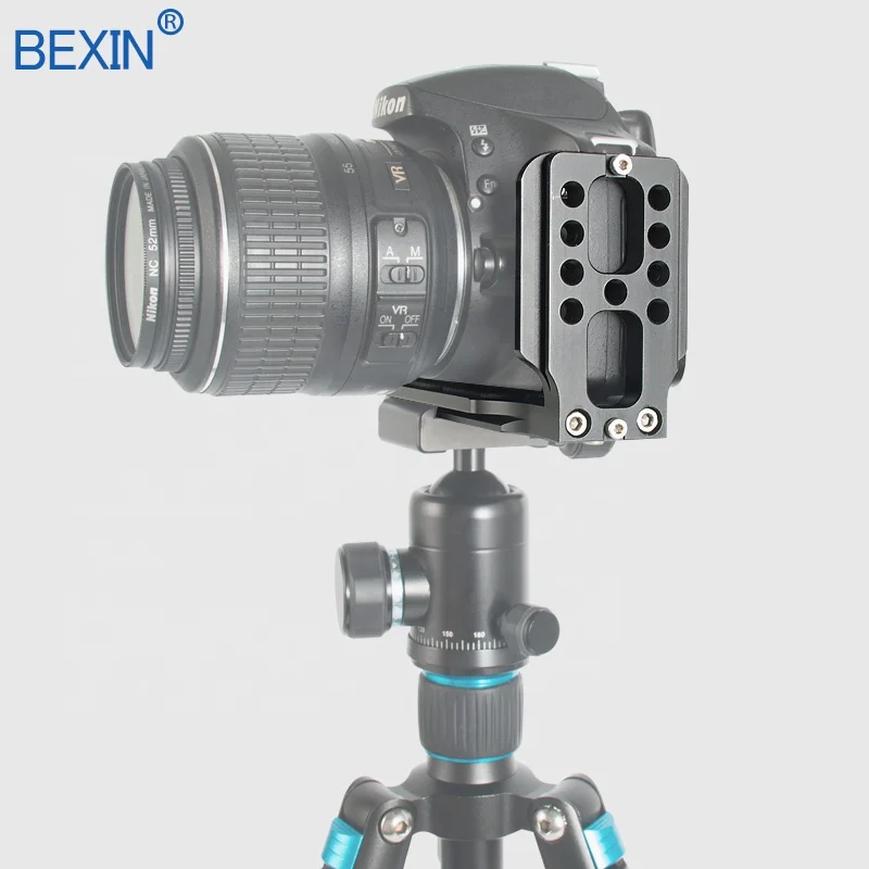 BEXIN Wholesale DSLR Digital Camera Accessory Tripod Extendable Stable Quick Release L Plate for Nikon and Canon and Sony Camera