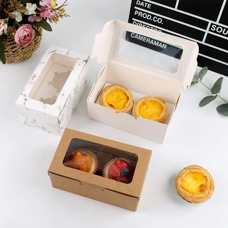 
New Item Cupcake Clear Plastic Portable PET Packing Gift Box Roll Long Transparent Cake Boxes with window in Bulk 