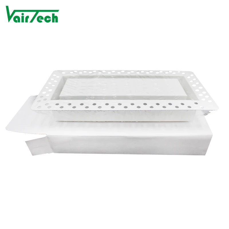 Hvac Ventilation Metal White Flush Wall Register Vent Ceiling 4x10 Metal Exhaust Drywall Mount Vent