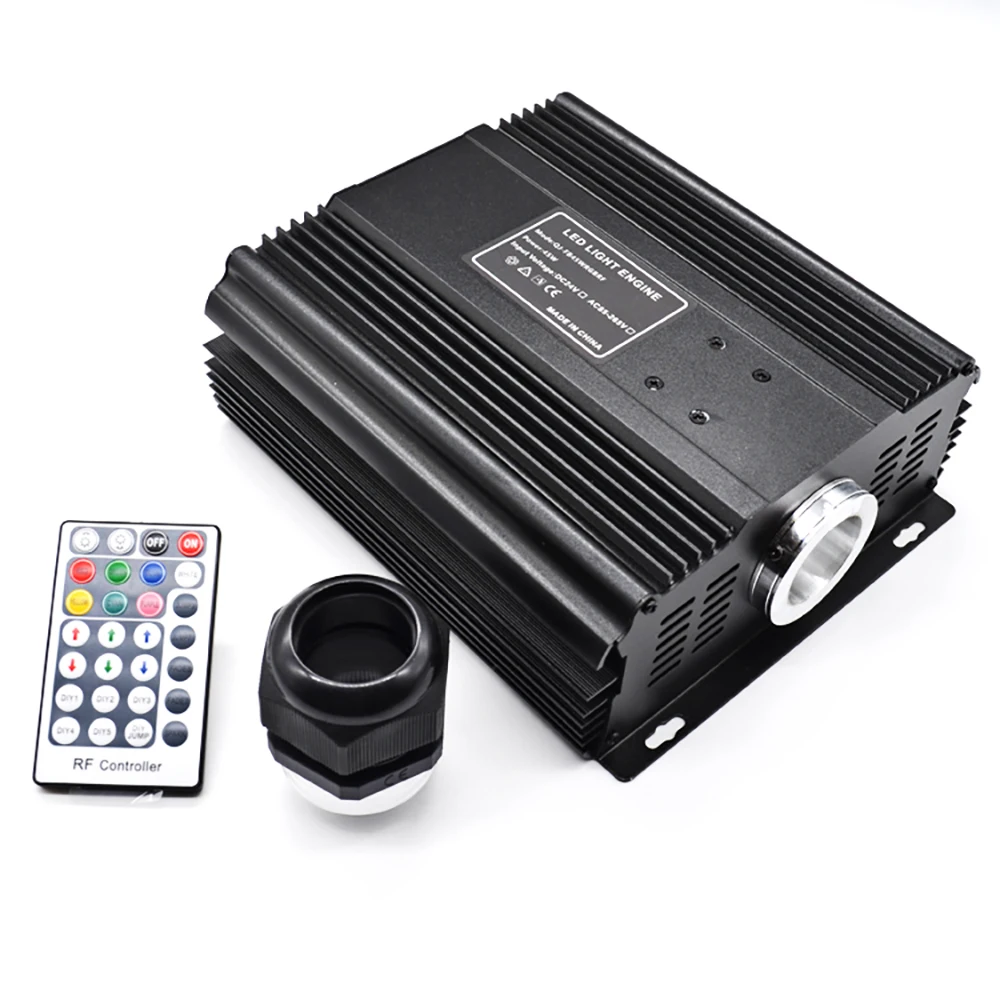 45W DMX RGB Fiber Optic Engine LED Light Source With Remote Control For Optical Fiber Lighting