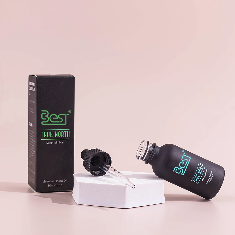 Essential Oil Bottle 15ml 30ml 50ml Empty Perfume Bottle Matte Black Roll On Glass Bottle with Custom Screen Printing Logo