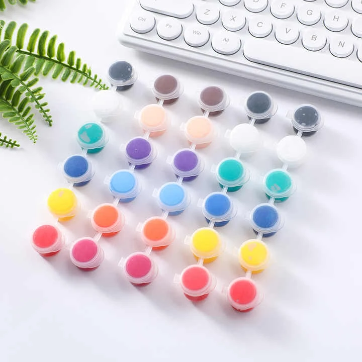 Bo Yi Xuan  Customize Professional Paint 2/3/5ml Acrylic Paint Pots for Painting for Painting