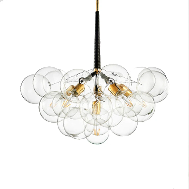 6 E27 18 clear light balloons glass ball globe light chandelier lighting pendant ball design
