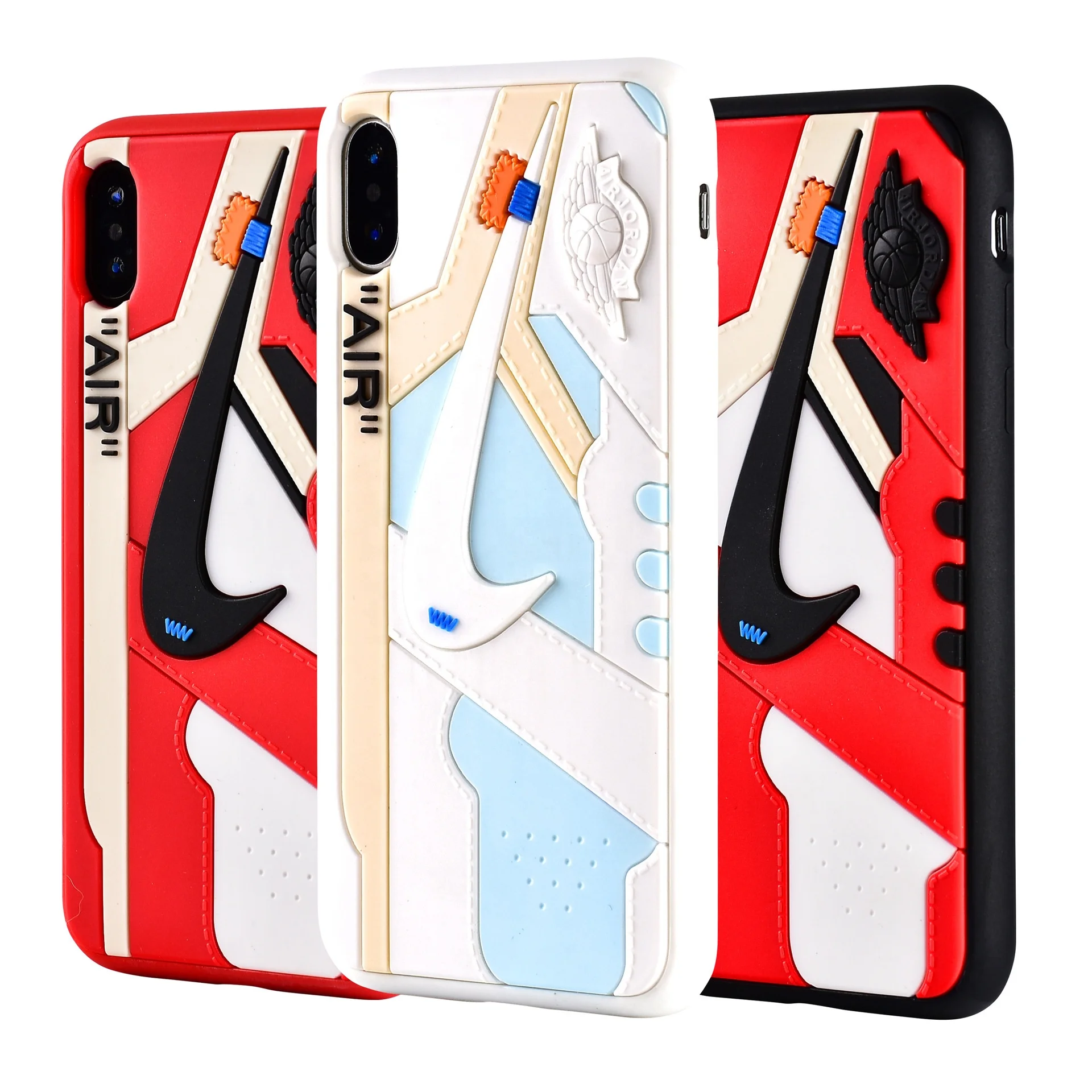 Dropshipping Luminous Luxury Silicone Soft Custom Trend Brand Sneaker Shoe Phone Case for iphone 14 13 12 11 Pro Max 7 8 plus XR