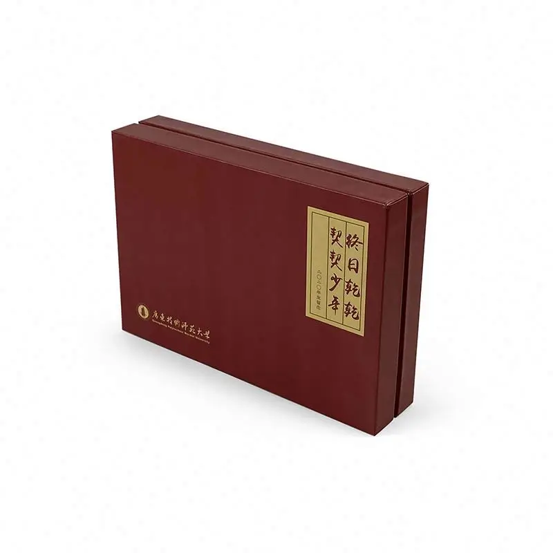 Factory direct sales customized donkey-hide gelatin cake food packaging, book-shaped hardcover cosmetic packaging gift box