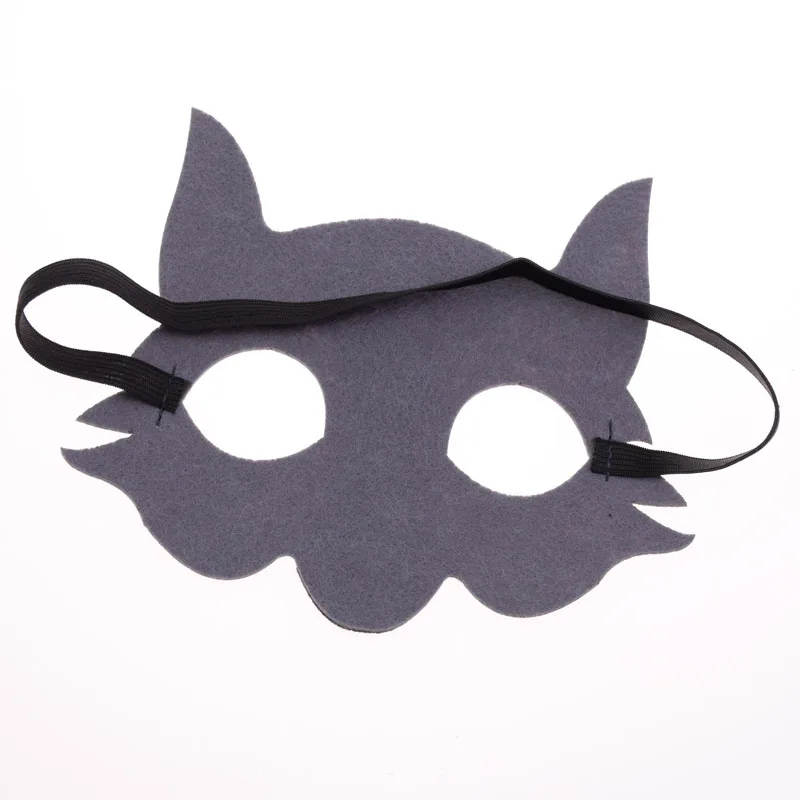 Factory Wholesale Wolf and Fox Masquerade Felt Face Animal Party Masks for Halloween Lightweight