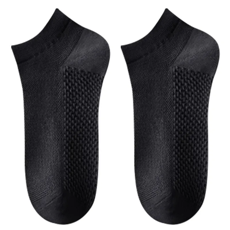 High-end series of boneless seam all-in-one socks for men massage bottom socks mesh breathable simple sailboat socks