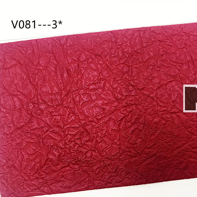 V081 Matte Nubuck elephant pattern PVC artificial leather for bags, shoes, belts, straps, sofa