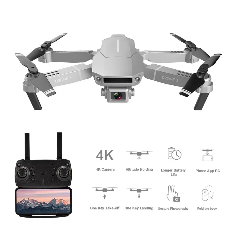  Финальная-распродажа складной E68 беспилотные летательные аппараты с 4K WIFI Drones широкоугольная мини-Дроны камера игрушки для