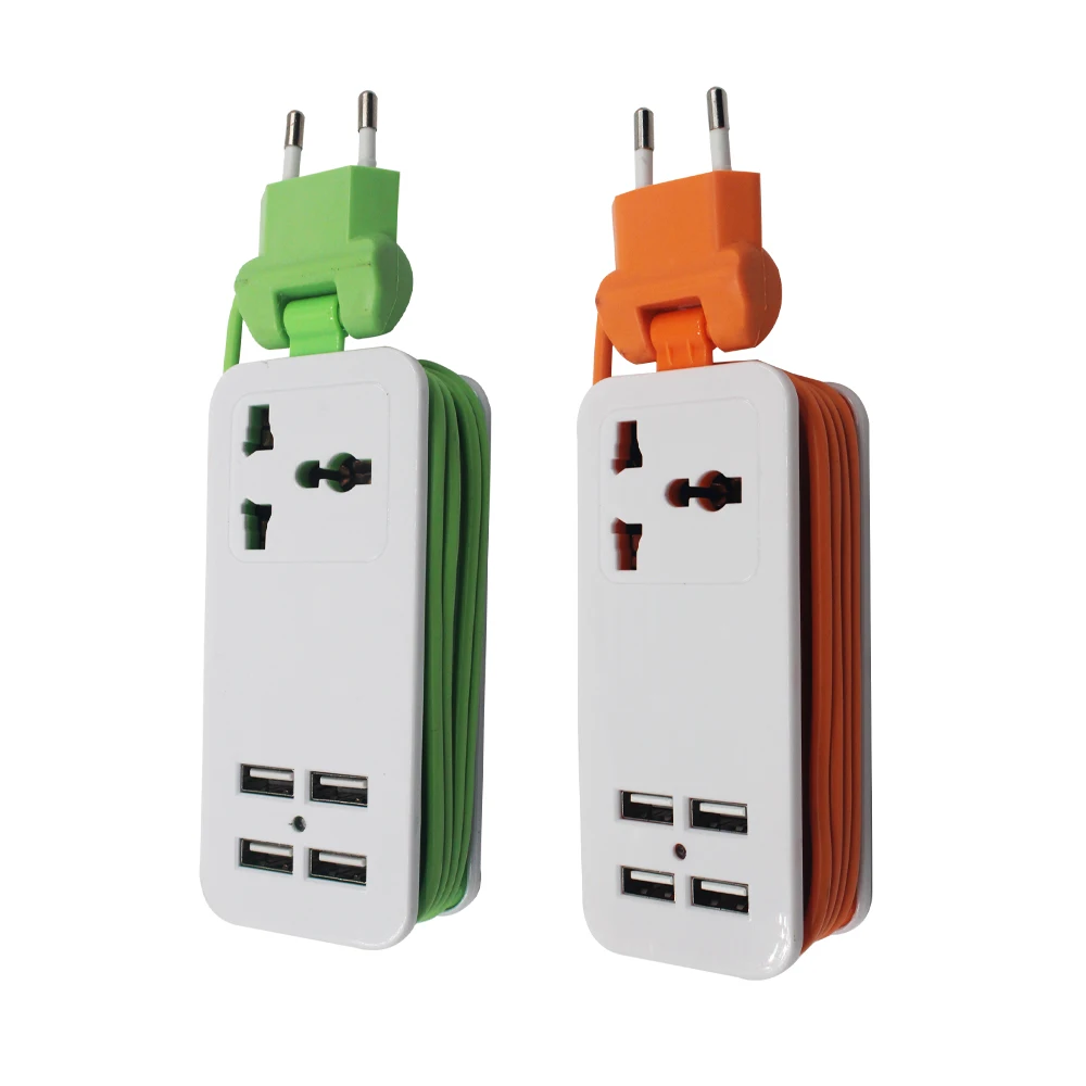
Зарядное устройство с 3 usb-портами для питания от USB-пропилен-каучука прокладки с 2 розеток с запахом намотки дизайн мини зарядное устройство для путешествий и длинный удлинитель для путешествий 
