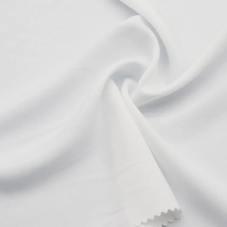 Экологичная удобная эластичная ткань 40*40 + 40D 120gsm Ecovero вискоза Вискоза стрейч тканый твил твердая окрашенная ткань P/D