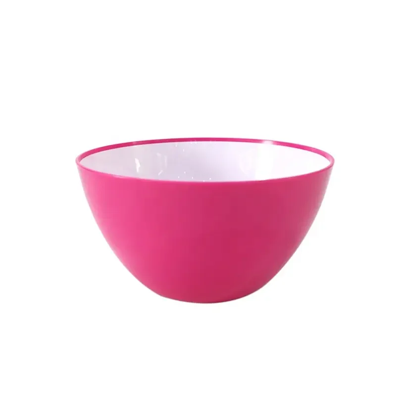 Plastic salad snack picnic plastic bowl set vegetable mixing bowl set salad food container serving bowl