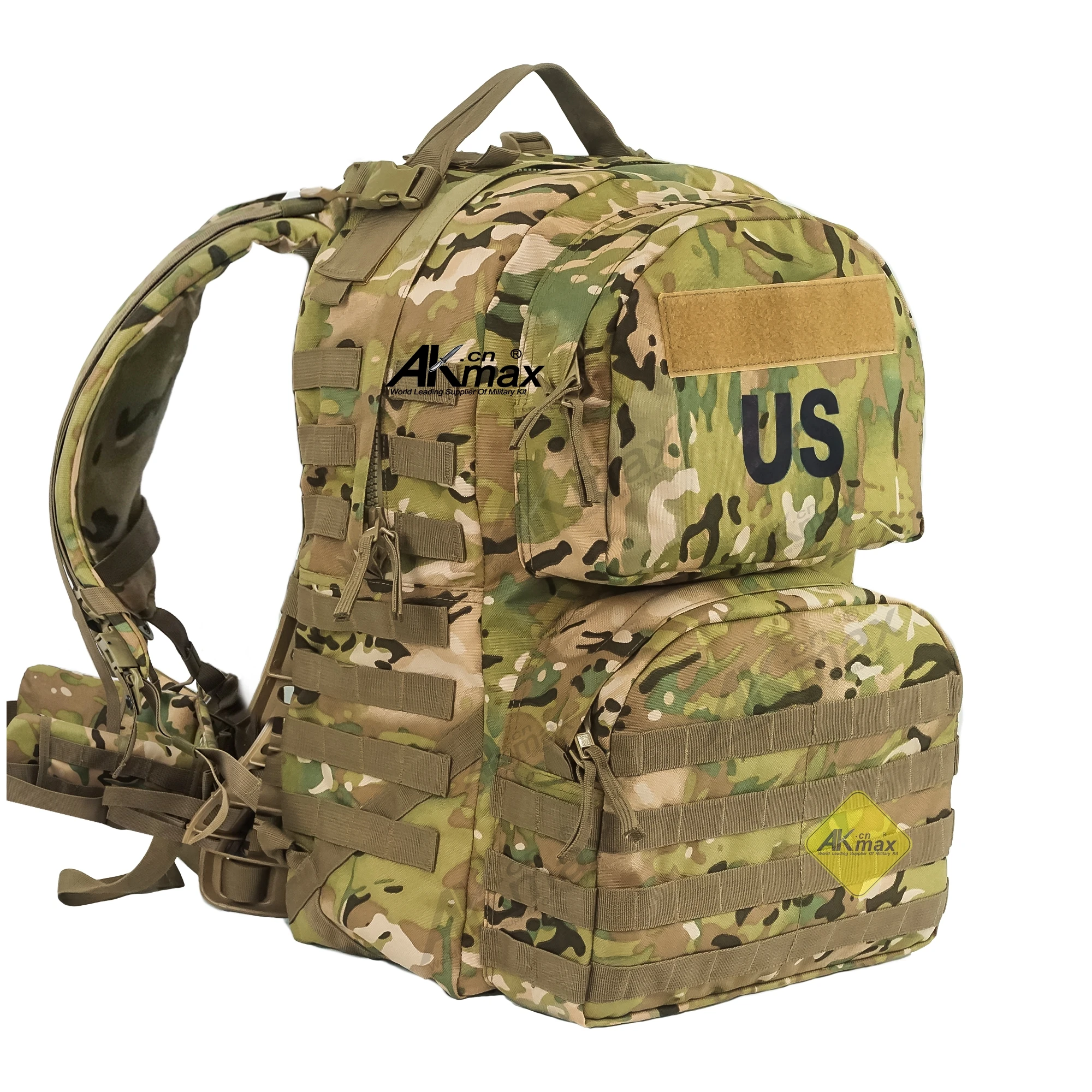 US Molle II Medium Rucksack with Frame,Bug Out Bag for Camping Hunting Hiking Multicam