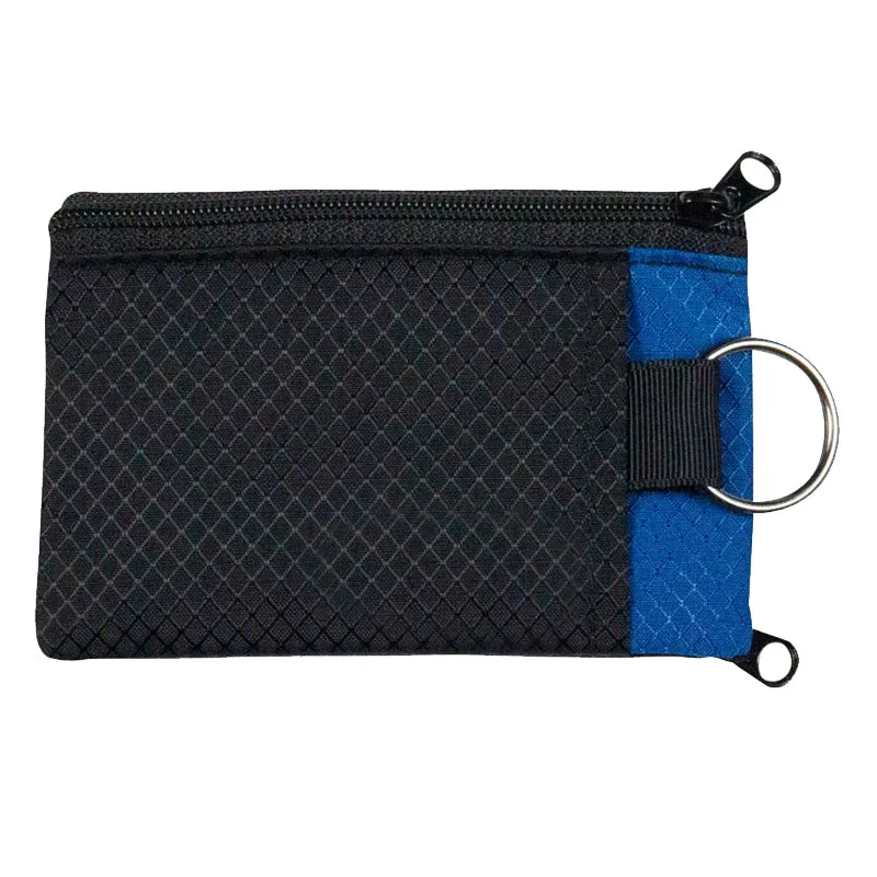 custom money pouch zipper coin purse risptop nylon casual men womens short wallet