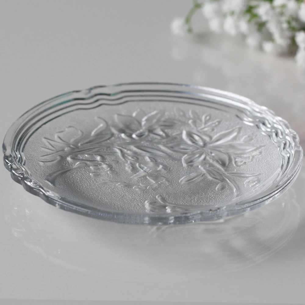 Небольшая Стеклянная зарядная пластина по низкой цене от sanmee glassware