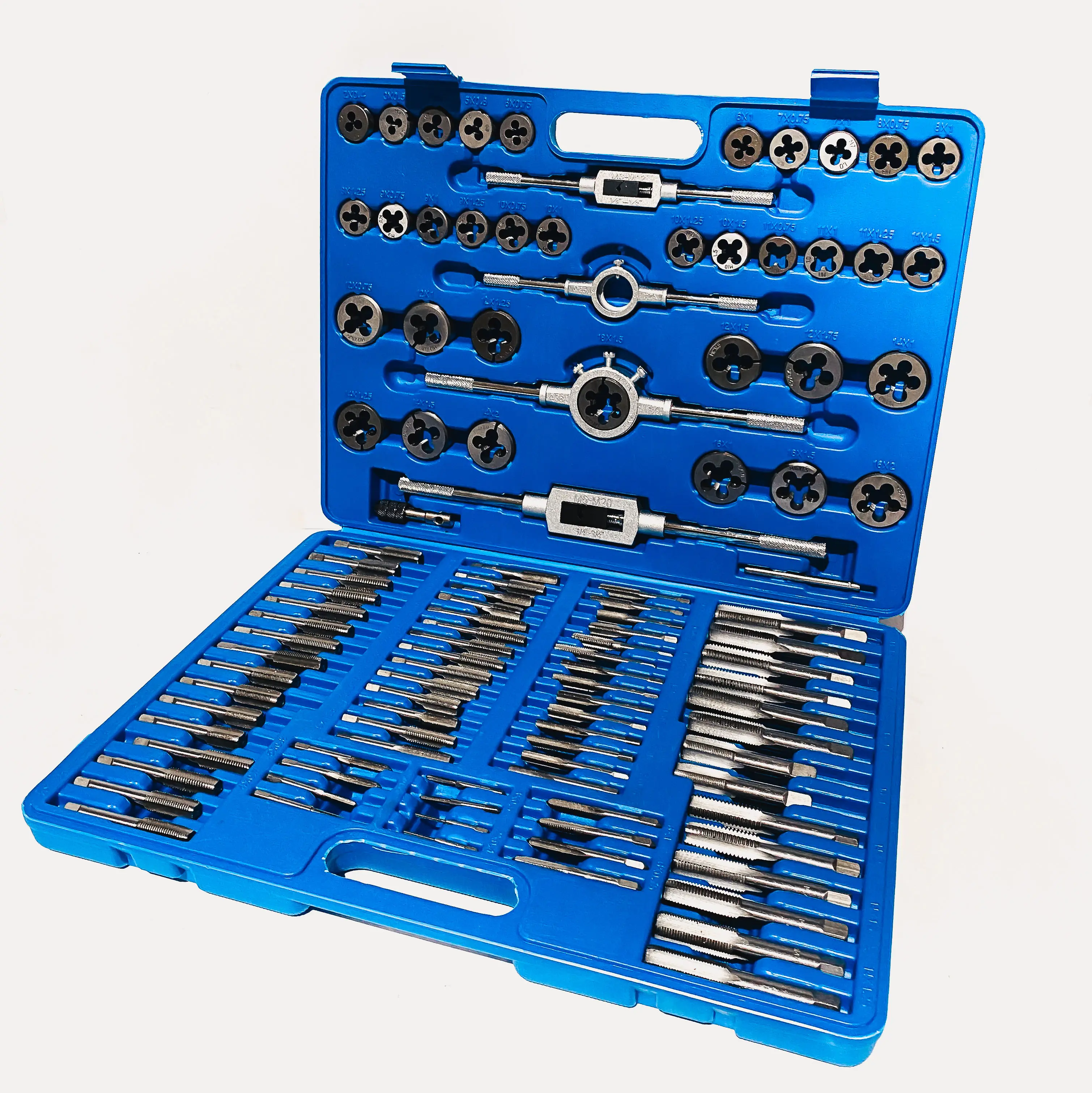Best Sale Professional Alloy Steel Tap And Die Set 110Pcs For Thread Tapping And Cutting