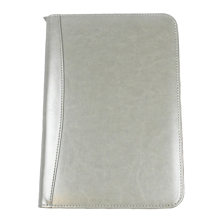 Custom Engraved Logo PU Leather Travelers Journal Budget Binder A6 Business Notebook with Cash Envelopes and Zipper