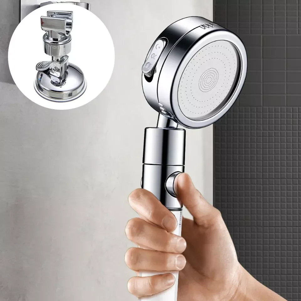 Shower head handle holder punching vacuum suction with adjustable switch for bathroom