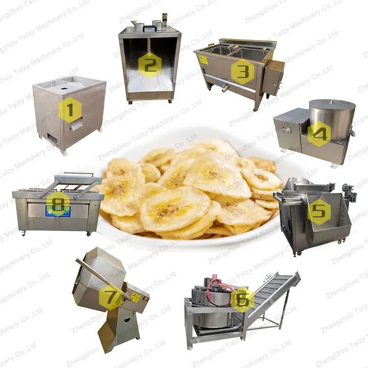 Сделано в Китае, 150 кг/ч, машина для обработки банановых чипов, производственная линия для продажи