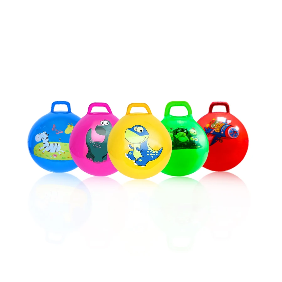 YongnKids inflatable kids bouncing ball new design custom bouncing ball with handle