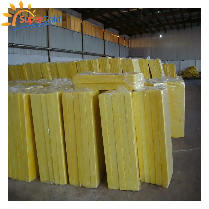SuperGold Heat Insulation Materials Sound Isolate Glass Wool Insulation Sheet for Clean Liner