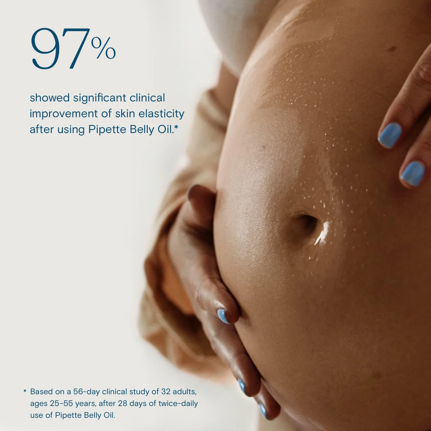 Belly Oil with Plant Derived Squalane Belly Oil For Pregnancy Stretch Marks Pre and Postpartum Skincare