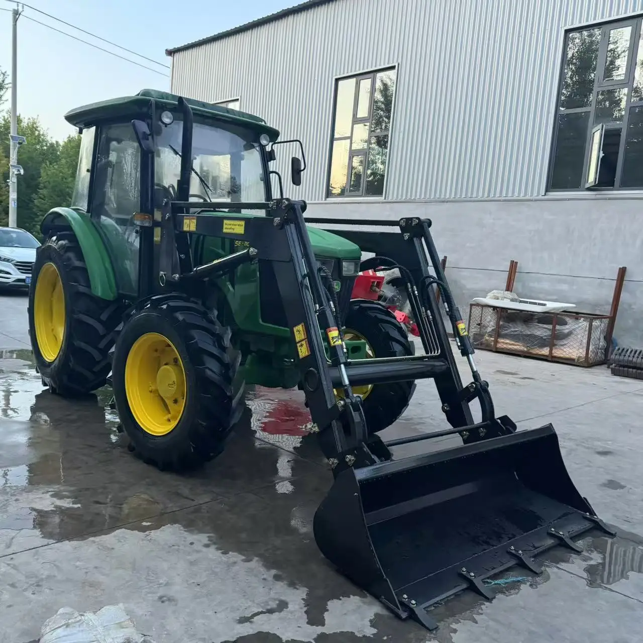 Used Agricultural John a Deer 5E-1104 Tractor 120hp 140hp John Used .A dere Used Tractor Farming Tractor with front loader