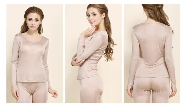 Zipeiwin high quality round neck 100% silk pajamas wholesale custom 100% silk pajamas for women