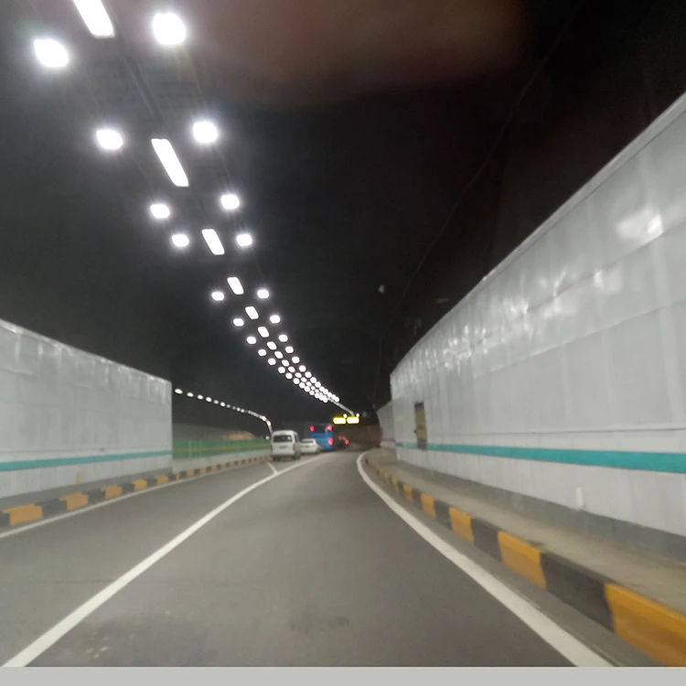 Self-cleaning concentrating light and increasing brightness paint for tunnel