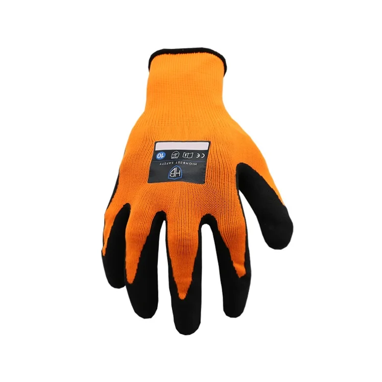 Hardware Nitrile Gloves  G NS316E Orange Protection Gloves Nitrile Coating Working Gloves Manufacturer