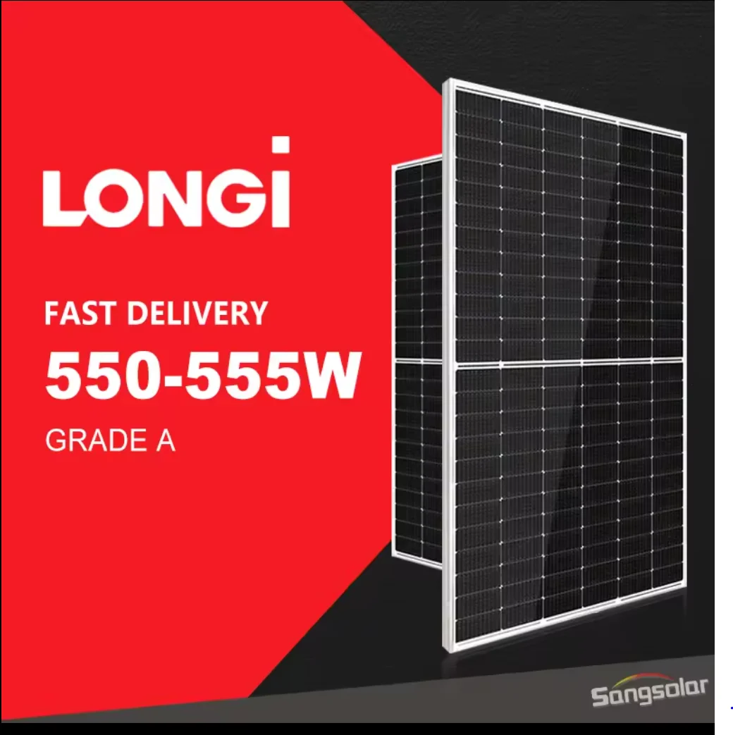 Eco-friendly high efficiency bifacial photovoltaic module 540W 545W 550W 555W 560W PV solar panel
