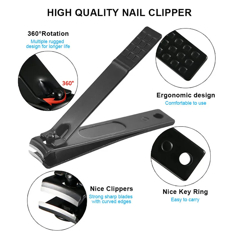 Latest Design Professional Manicure Pedicure Set 36 in 1 Face Foot Hand Nail Care Tool  Stainless Steel Fingernail Clipper Kit